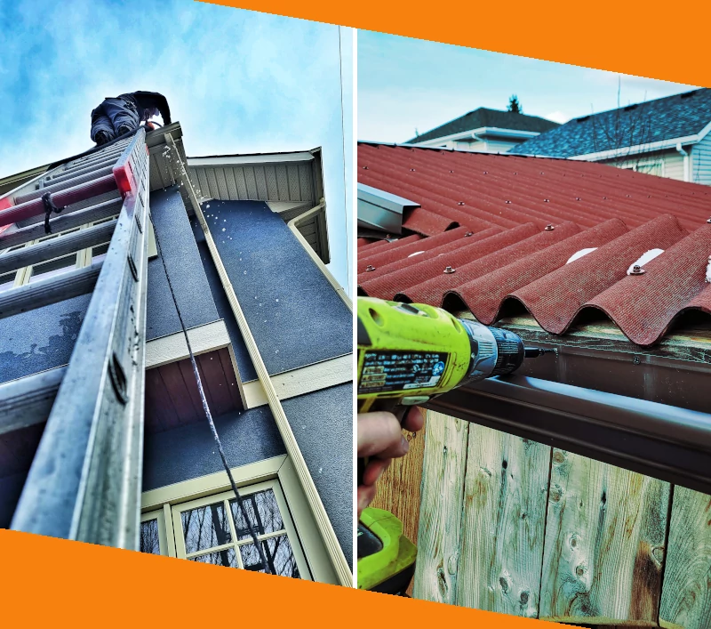 A-team cleaning gutters Calgary